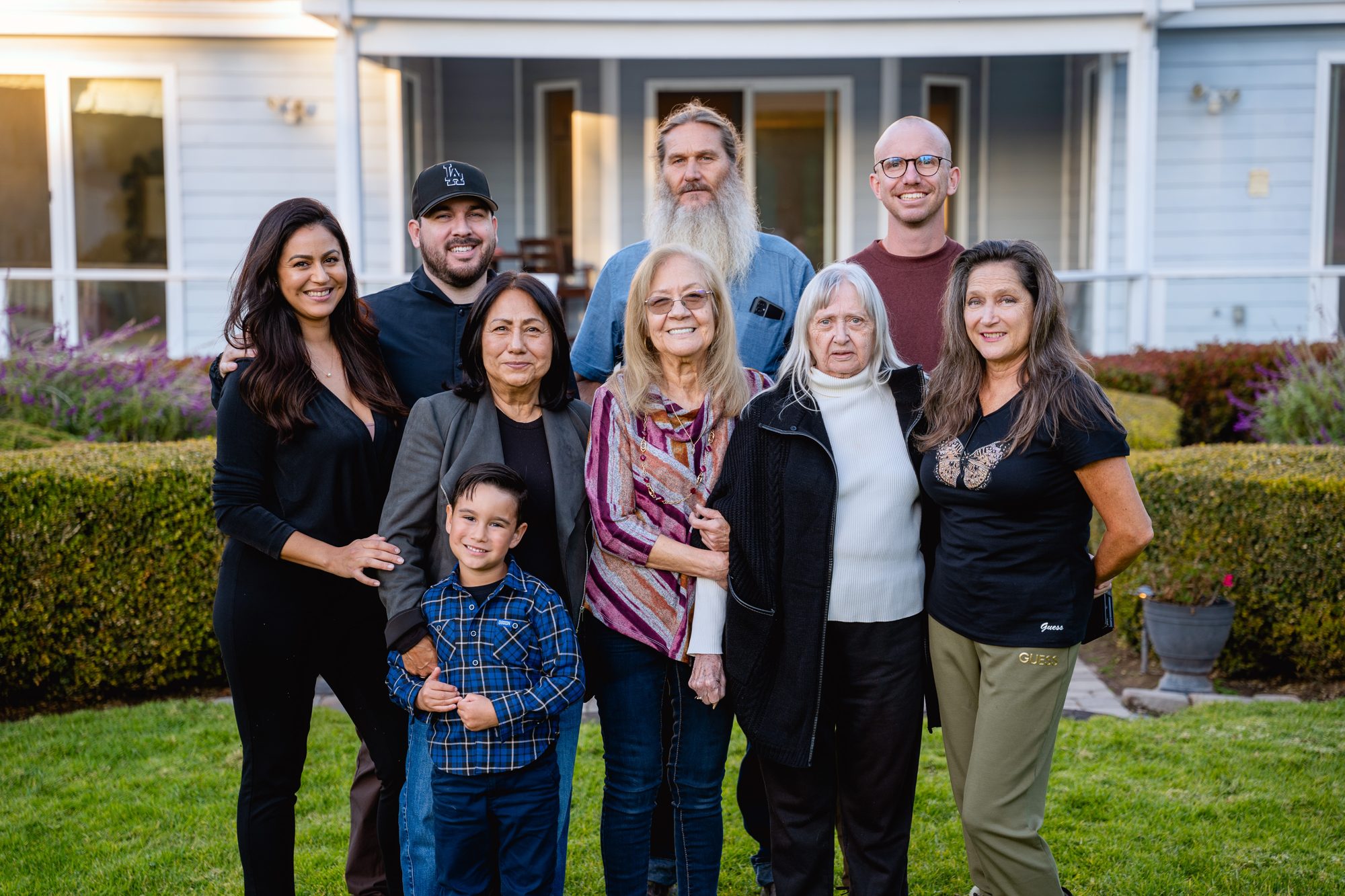 The family behind The Heritage Estates, in front of the house