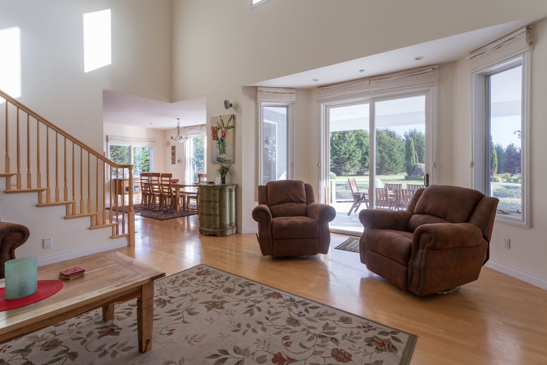 Family room with views of the garden